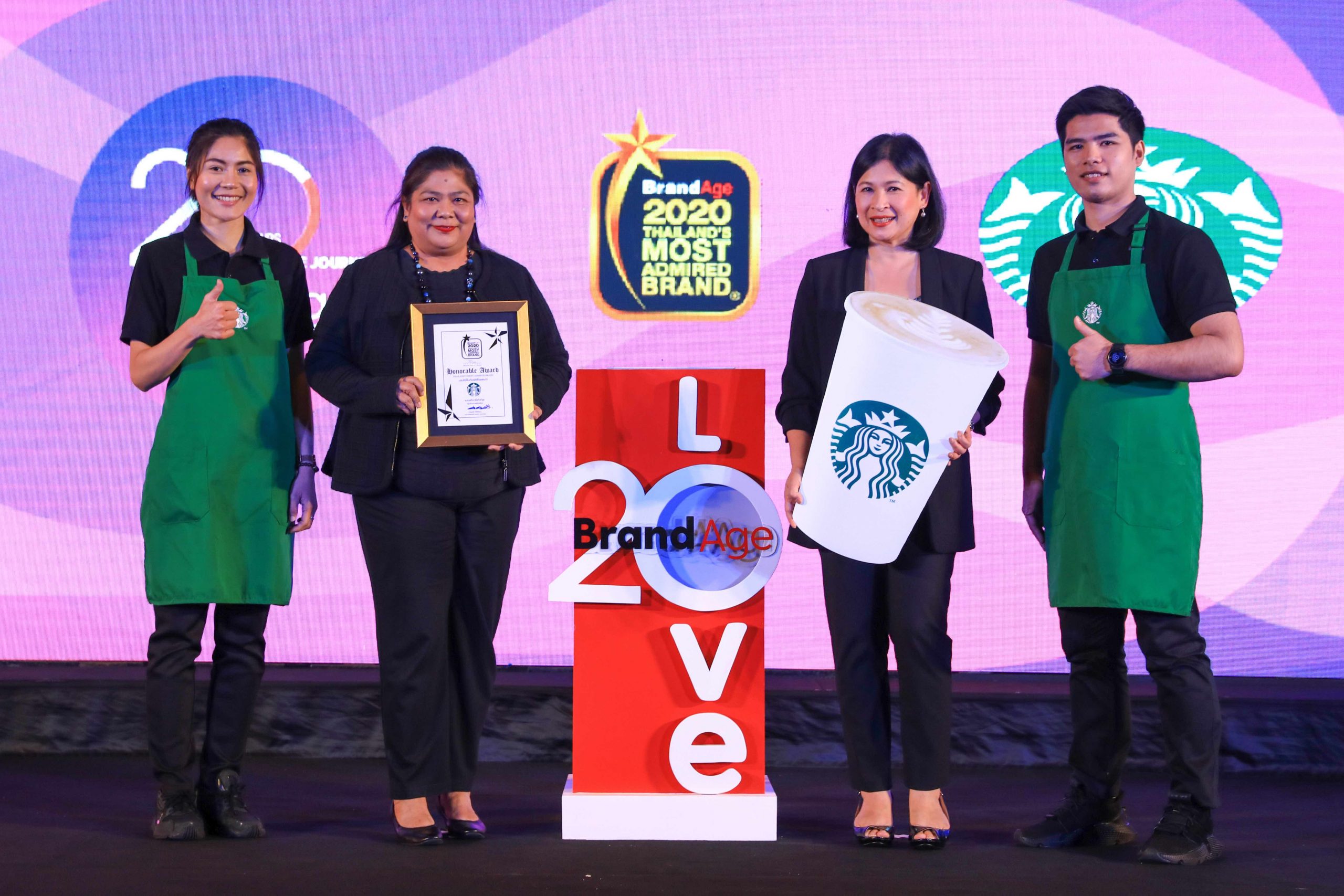 สตาร์บัคส์ คว้ารางวัล Thailands Most Admired Brand Why We Buy 6 ปีซ้อน ครองความเป็นผู้นำร้านกาแฟของคนไทย