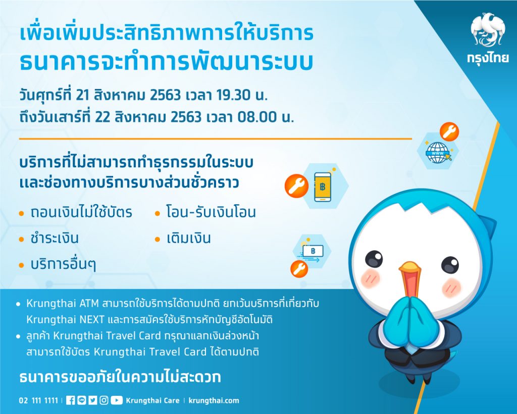 กรุงไทยพัฒนาระบบอิเล็กทรอนิกส์ ยกระดับประสิทธิภาพการให้บริการ