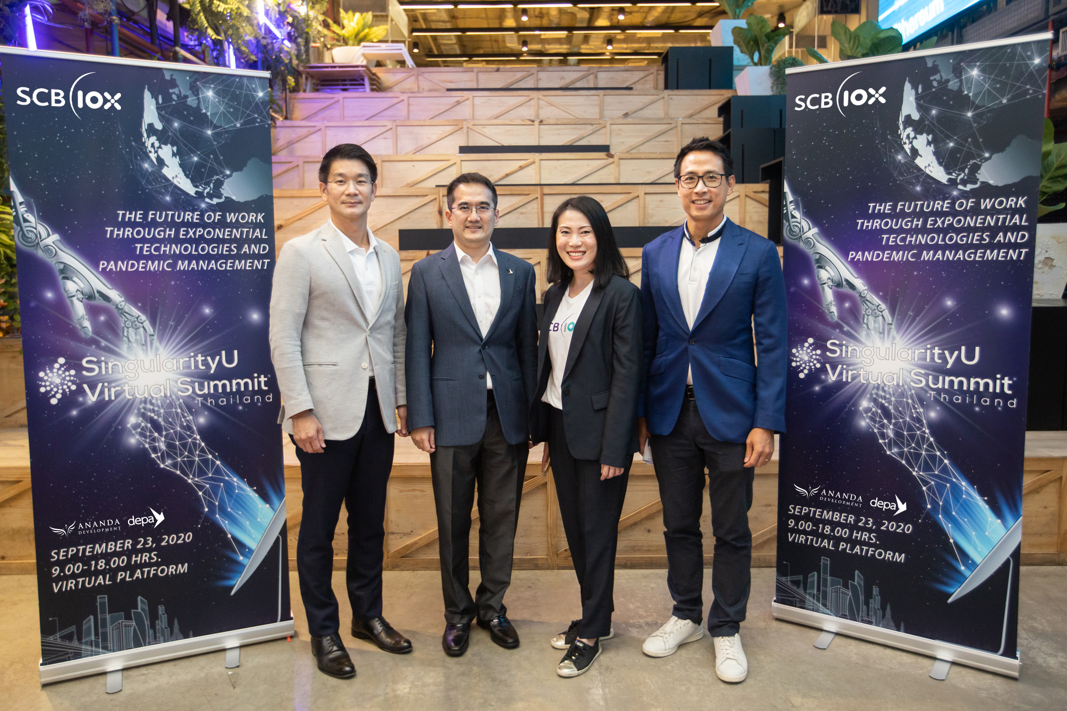 SingularityU Thailand ร่วมกับ SCB10X และ depa จัดงานพบปะผู้นำอุ่นเครื่อง งาน SingularityU Virtual Summit Thailand 2020 ที่จะจัดขึ้นในวันที่ 23 ก.ย.