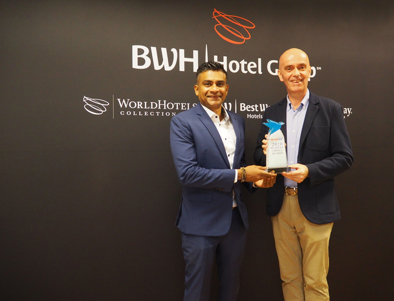 บีดับเบิลยูเอช โฮเทล กรุ๊ป รับรางวัล Best Midscale Hotel Chain ต่อเนื่อง 6 ปีซ้อน จากเวที Travel Weekly Asia 2020 Readers' Choice Awards