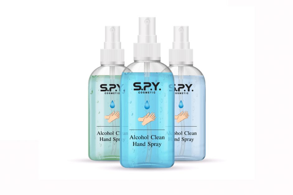 SPY COSMETIC แนะนำเจลและสเปรย์แอลกอฮอล์ฆ่าเชื้อโรค